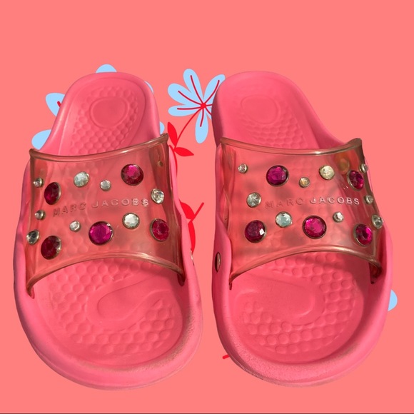Marc Jacobs Pink Diamond Slides Size 9 - Picture 4 of 7